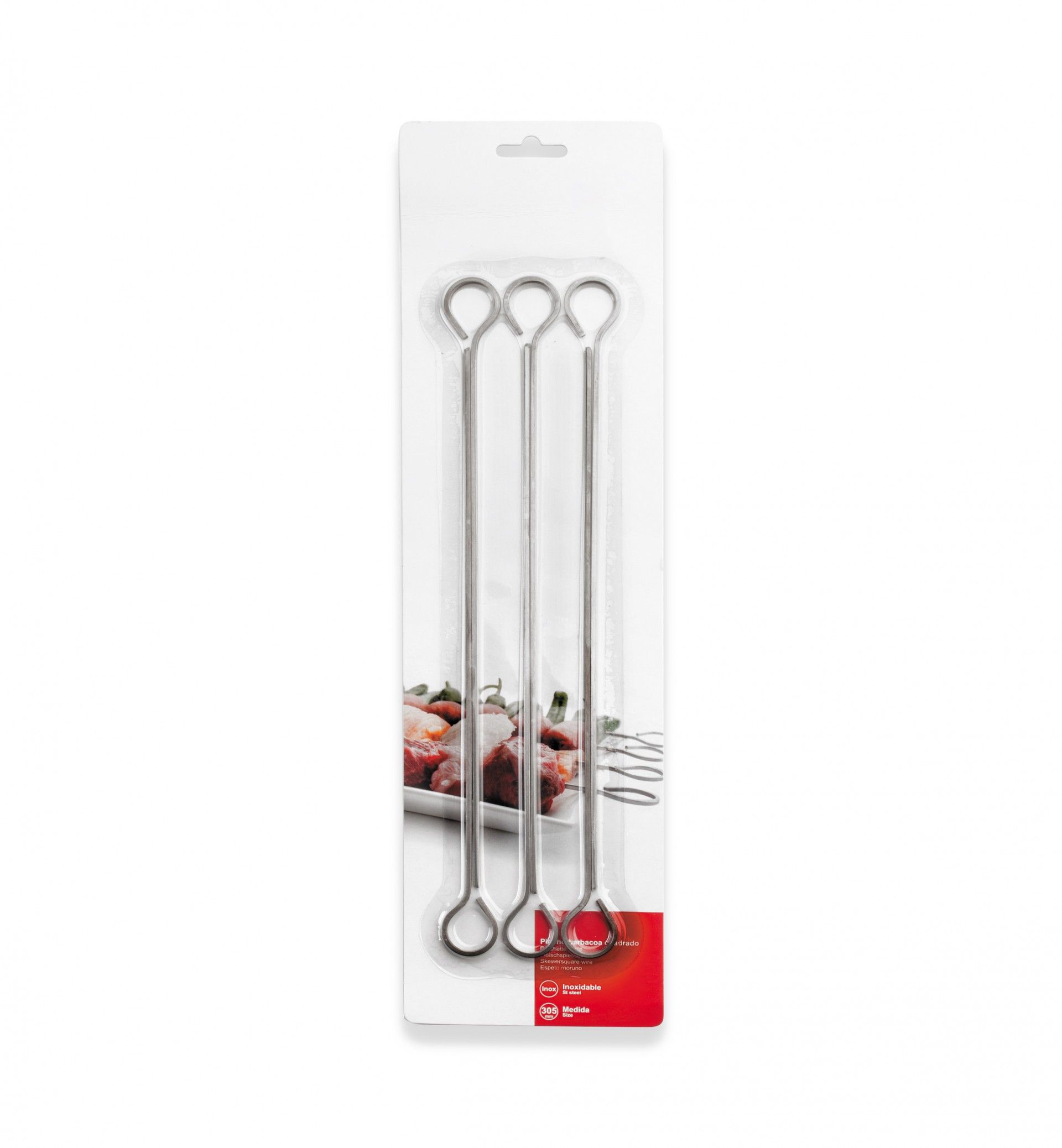 Espeto Inox Espetadas 20cm Pack 6