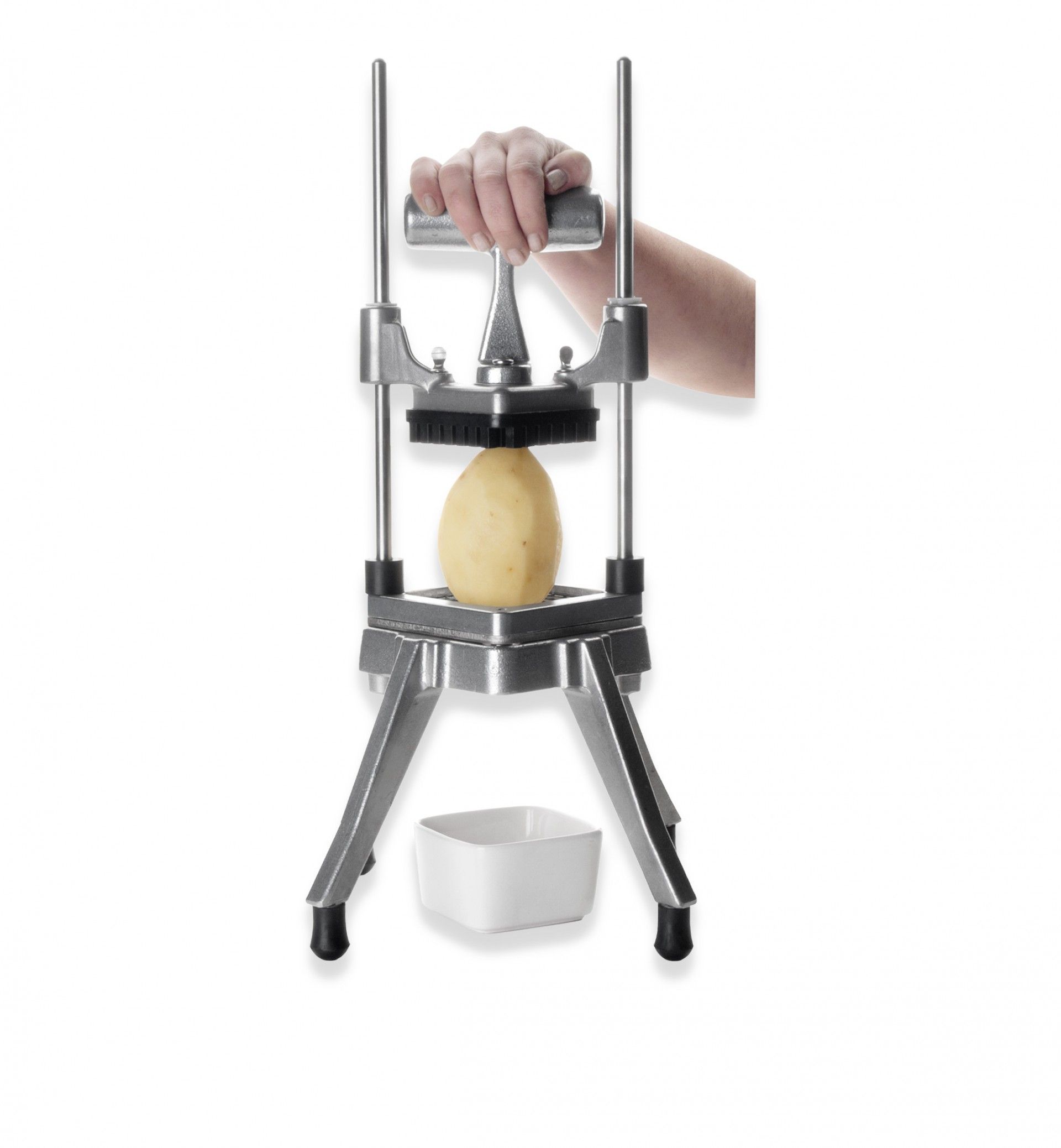 Corta Batatas Alumínio Vertical Cinzento 20X20X48cm