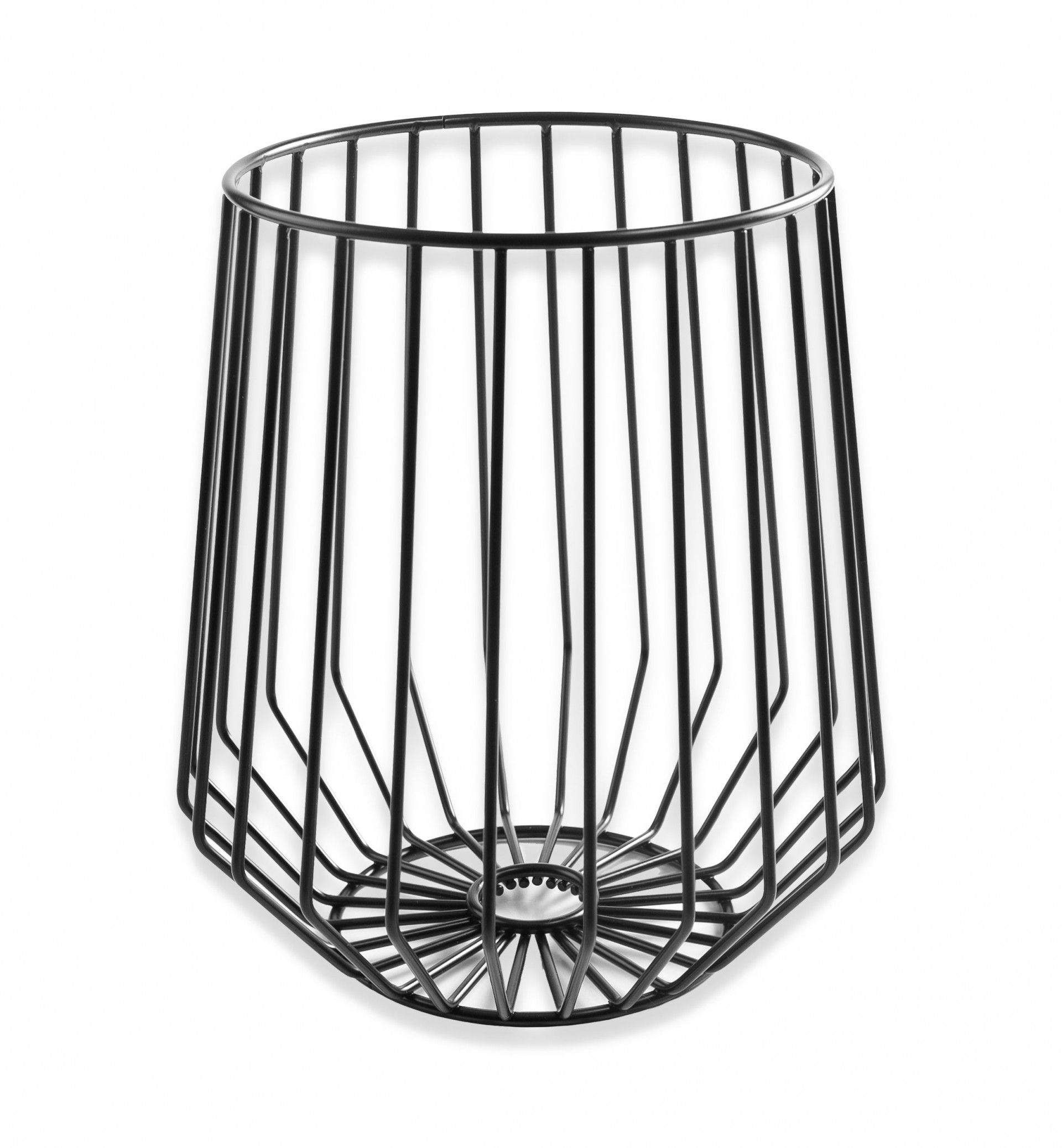 Fruteira Metal Redonda Alta 23.4X25.4cm