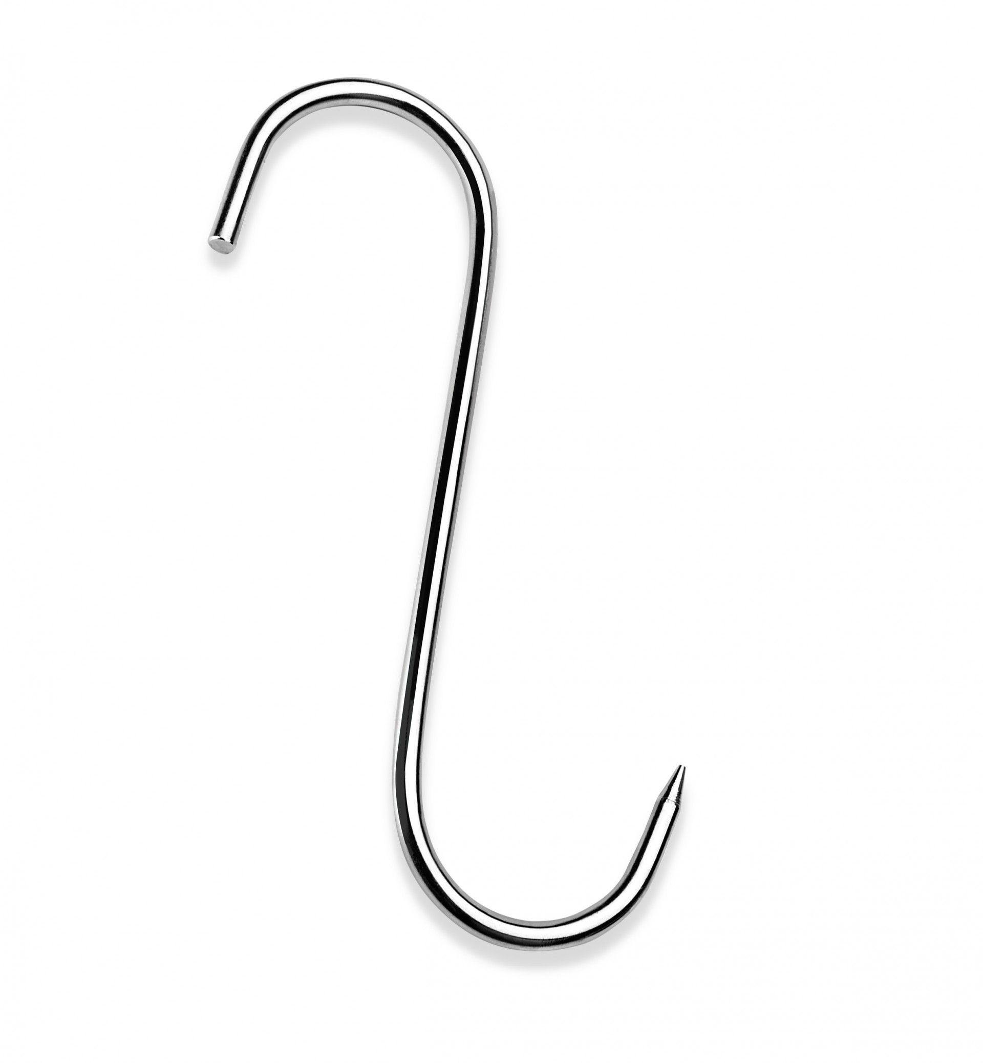 Gancho Inox 1 Ponta 12cm Pack 6