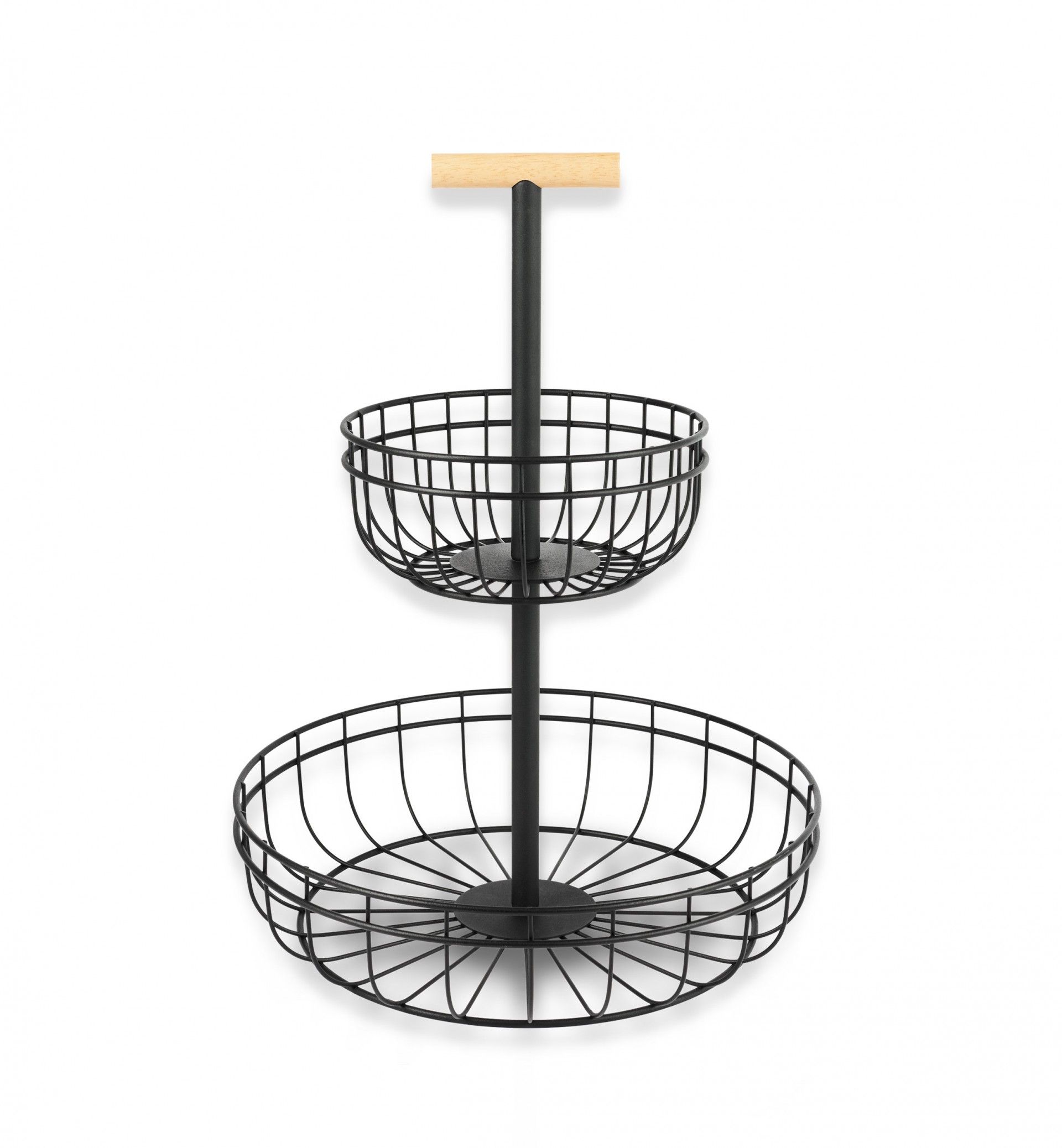 Fruteira Metal Dupla Redonda 40/24cm