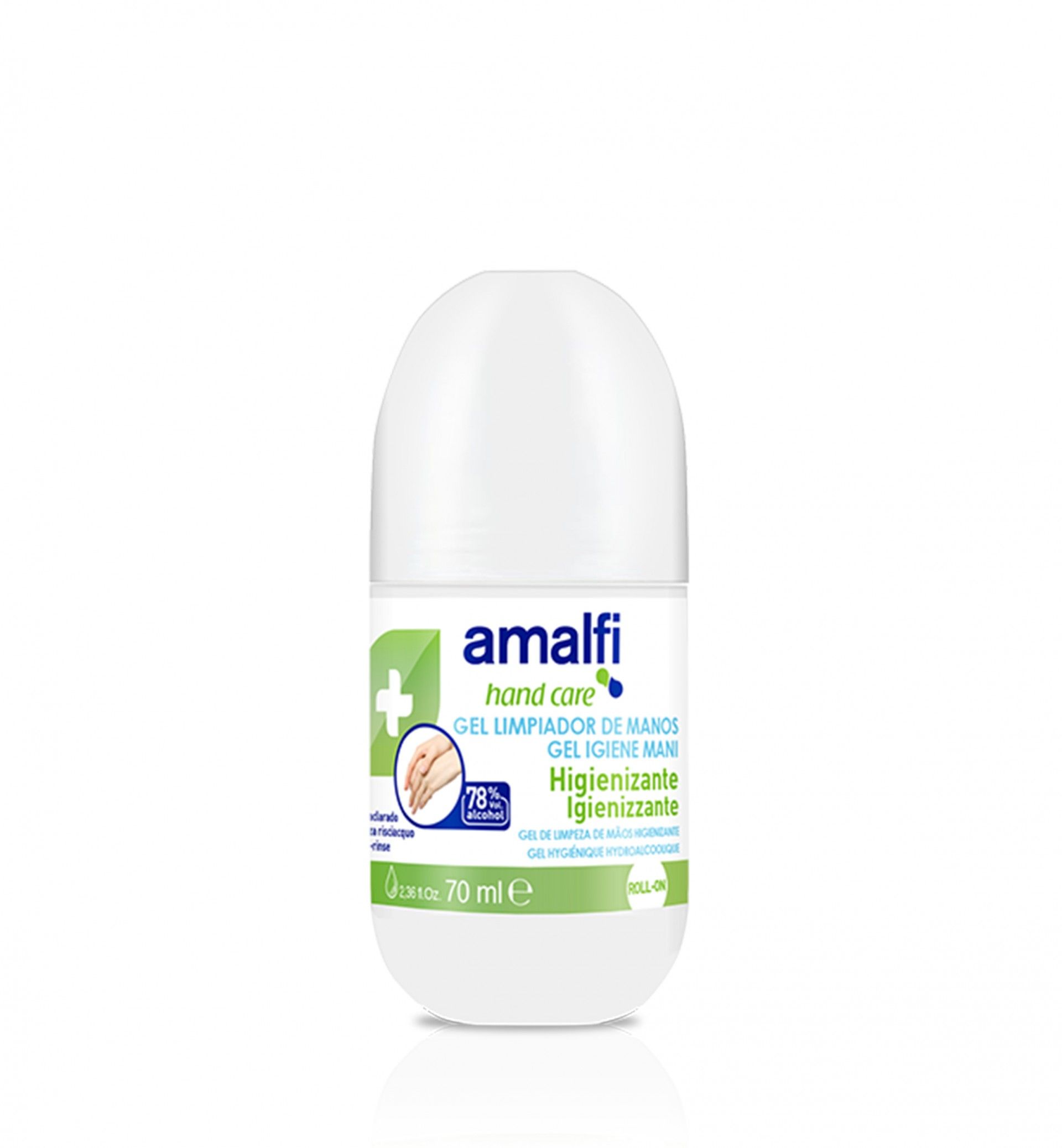 Álcool Gel Mãos Amalfi Roll-On 70ml