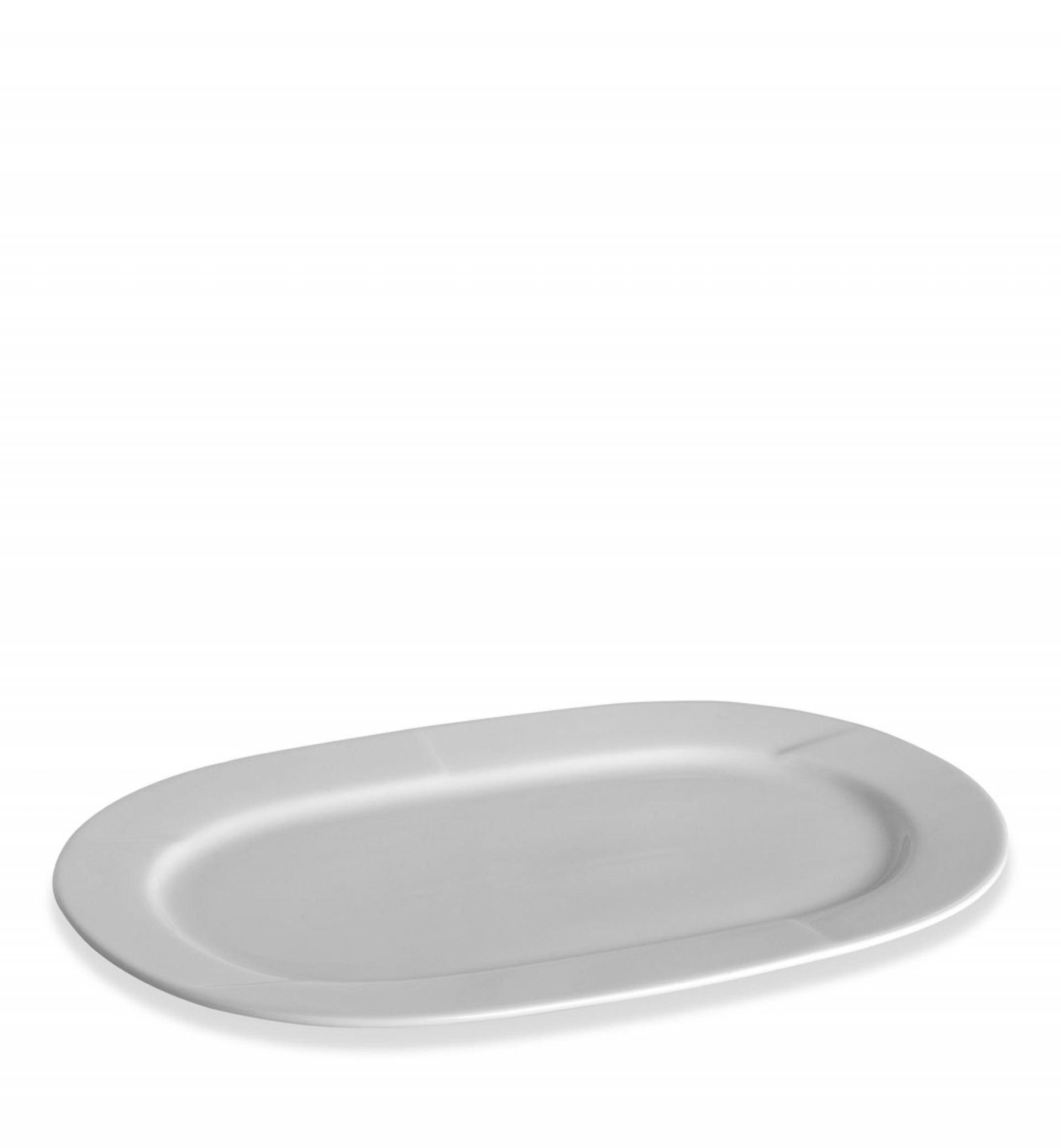 Travessa Porcelana Vesubio Branco 38X25X2cm