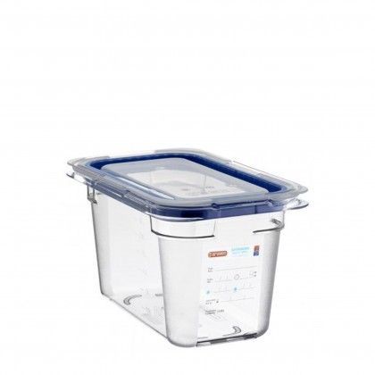 Caixa Hermética Policarbonato Gn1/4 3.3L 26.5X16.2X15cm Caixa Hermética Policarbonato Gn1/4 3.3L 26.5X16.2X15cm