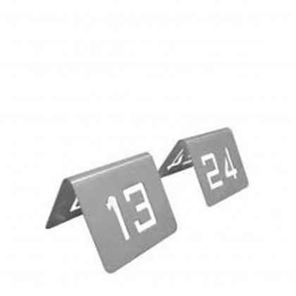 Nmero de Mesa Inox 13-24 6X5cm