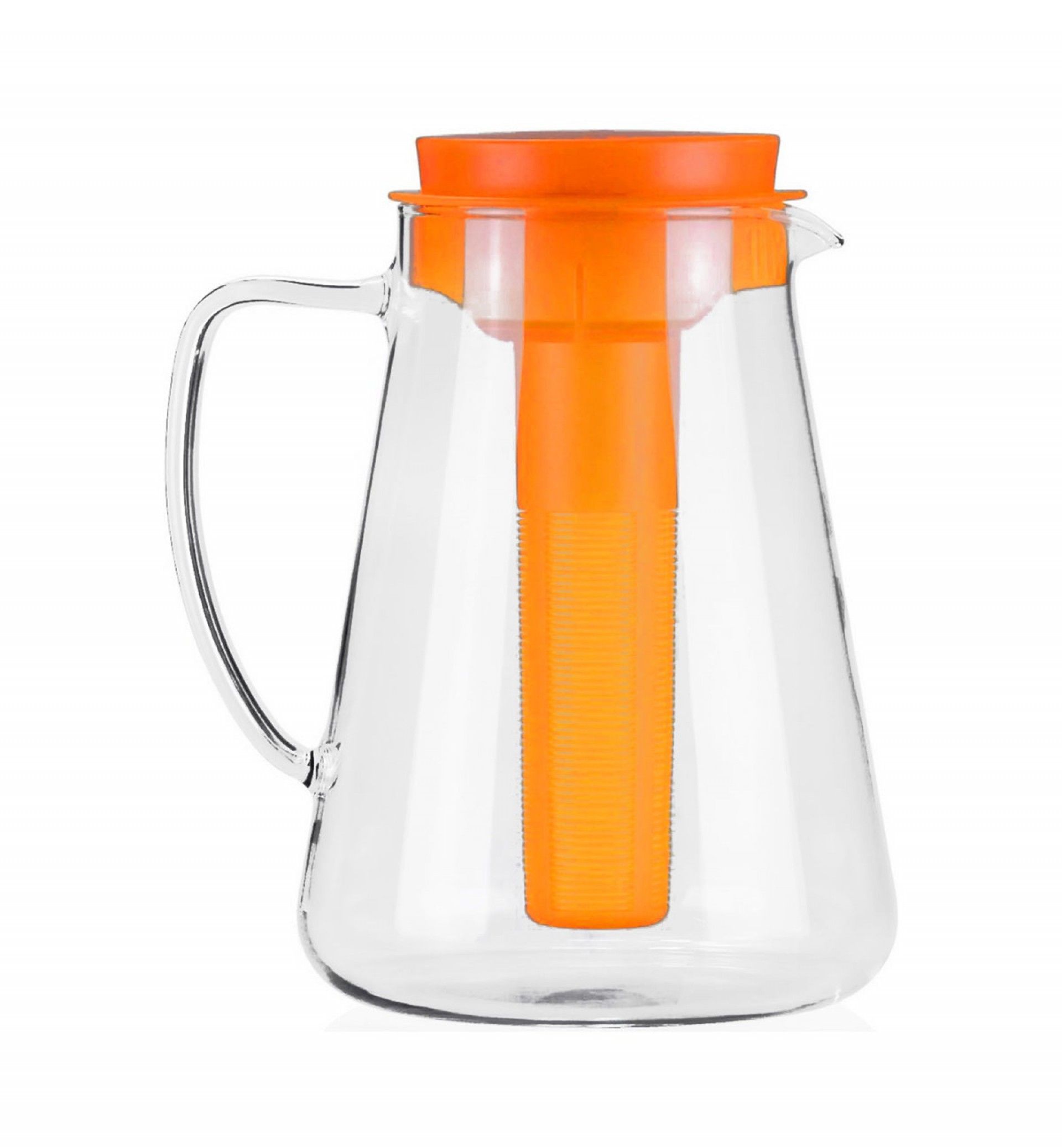 Jarro com Infusor e Refrigerador Teo Laranja 2500ml 16X22cm