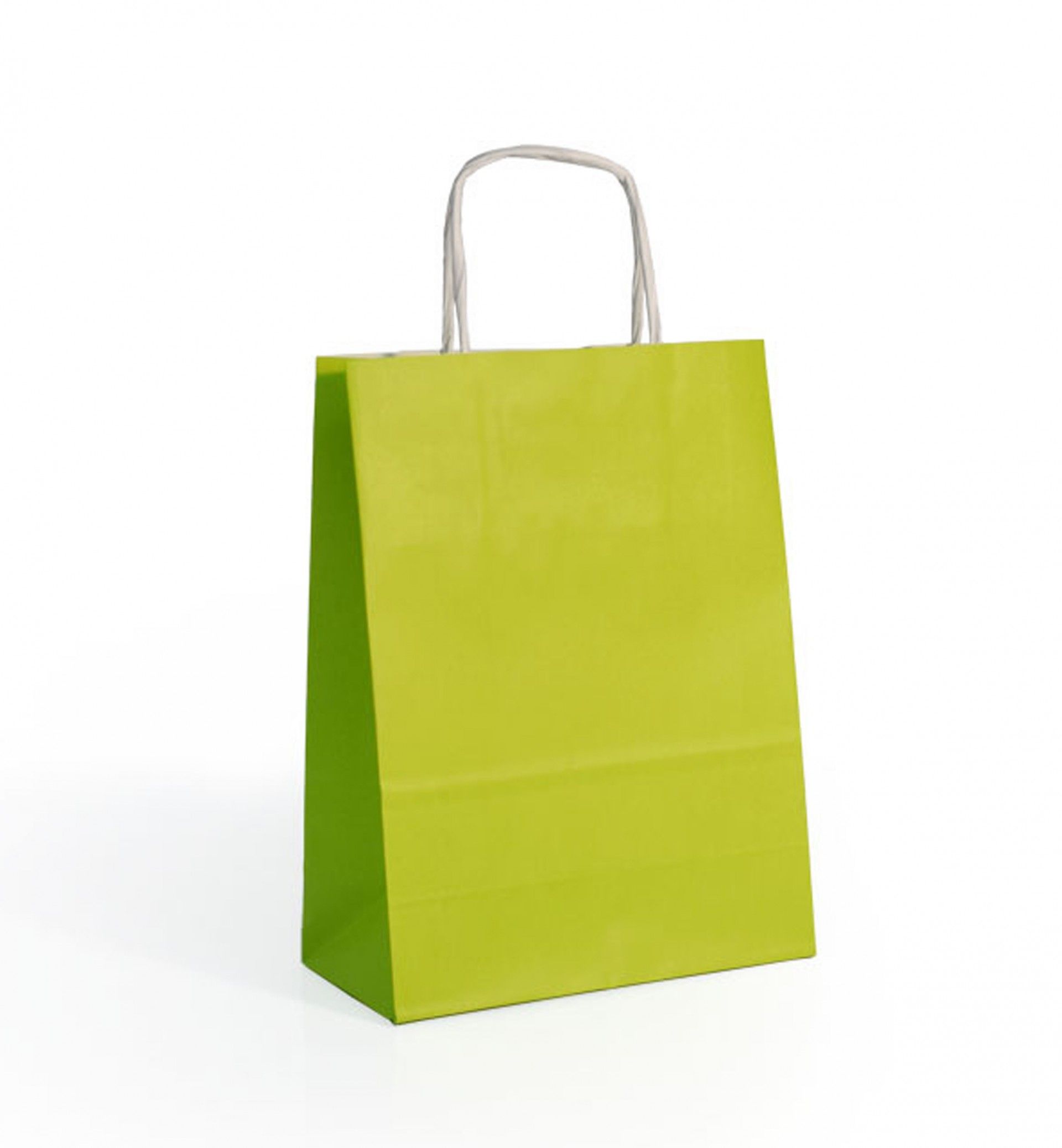 Saco Papel Asa Retorcida Verde Claro 42X19X48cm