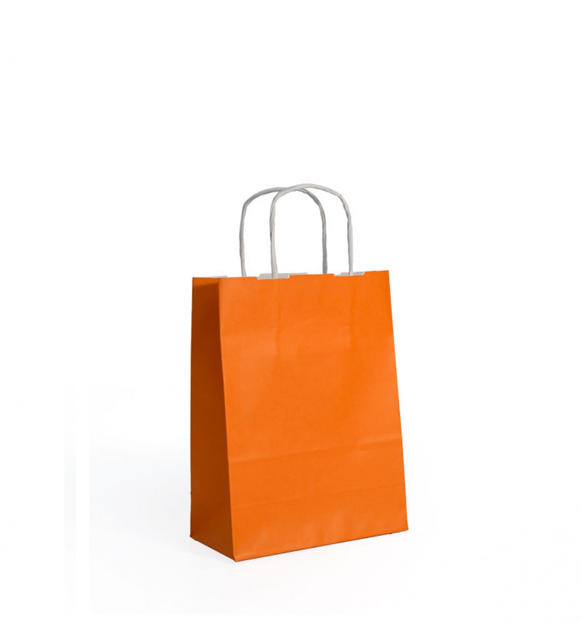Saco Papel Asa Retorcida Laranja 24X10X32cm