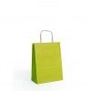 Saco Papel Asa Retorcida Verde Claro 18X8X24cm