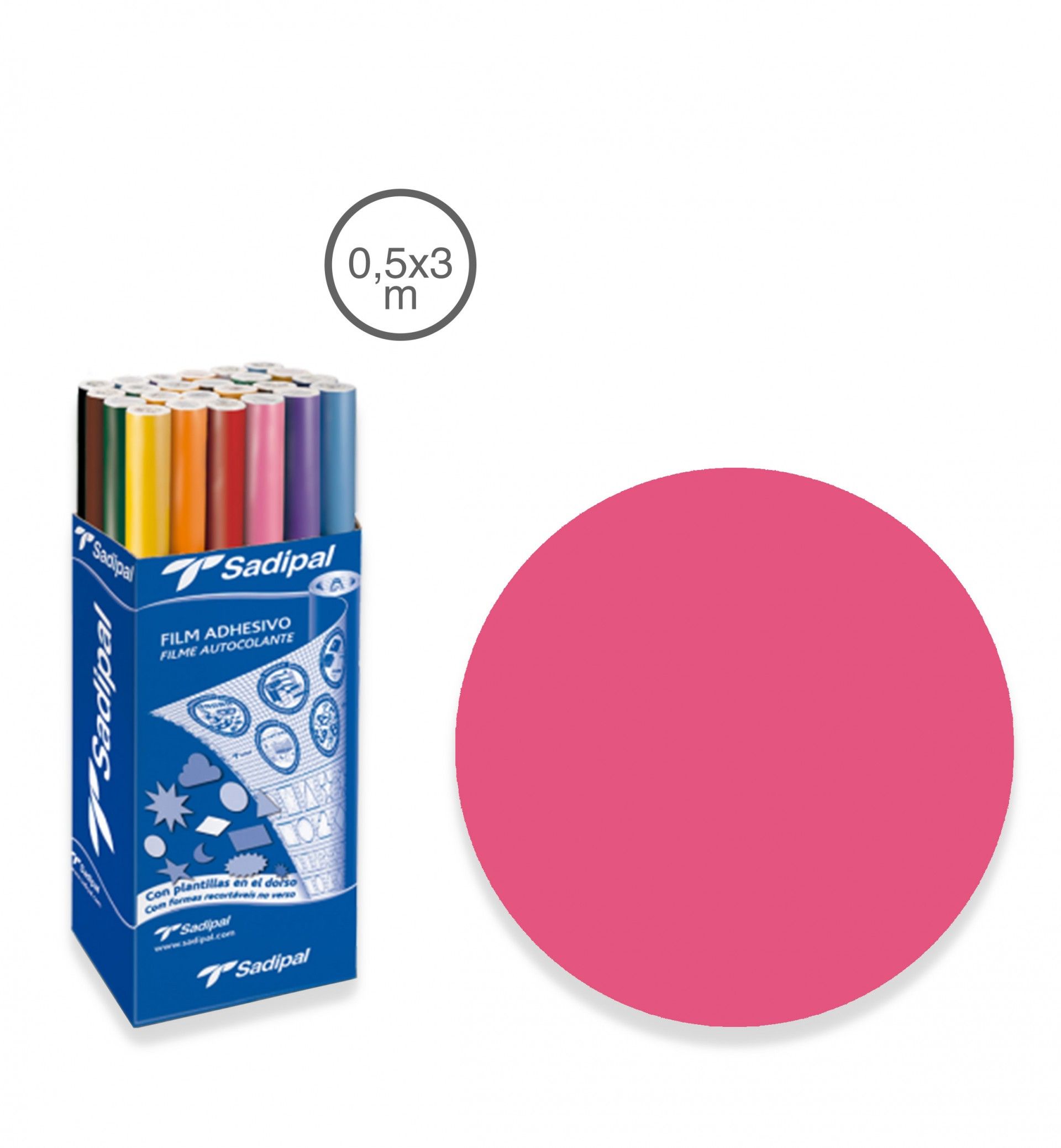 Filme Autocolante Sadipal Mate Rosa 0.5X3M