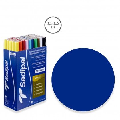 Rolo Papel Seda Sadipal Azul 0.5X2M Rolo Papel Seda Sadipal Azul 0.5X2M