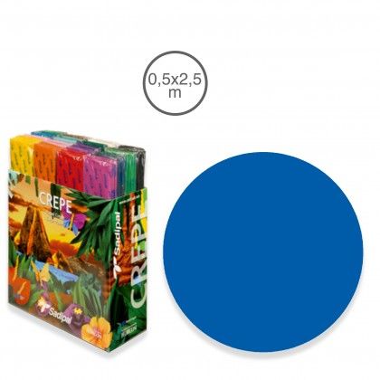 Papel Crepe Sadipal Azul 50X250cm Papel Crepe Sadipal Azul 50X250cm
