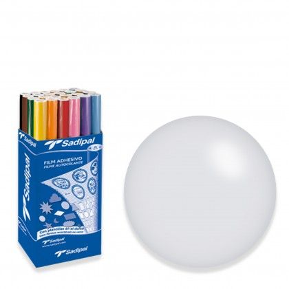 Filme Autocolante Sadipal Brilho Prateado 0.5X3M