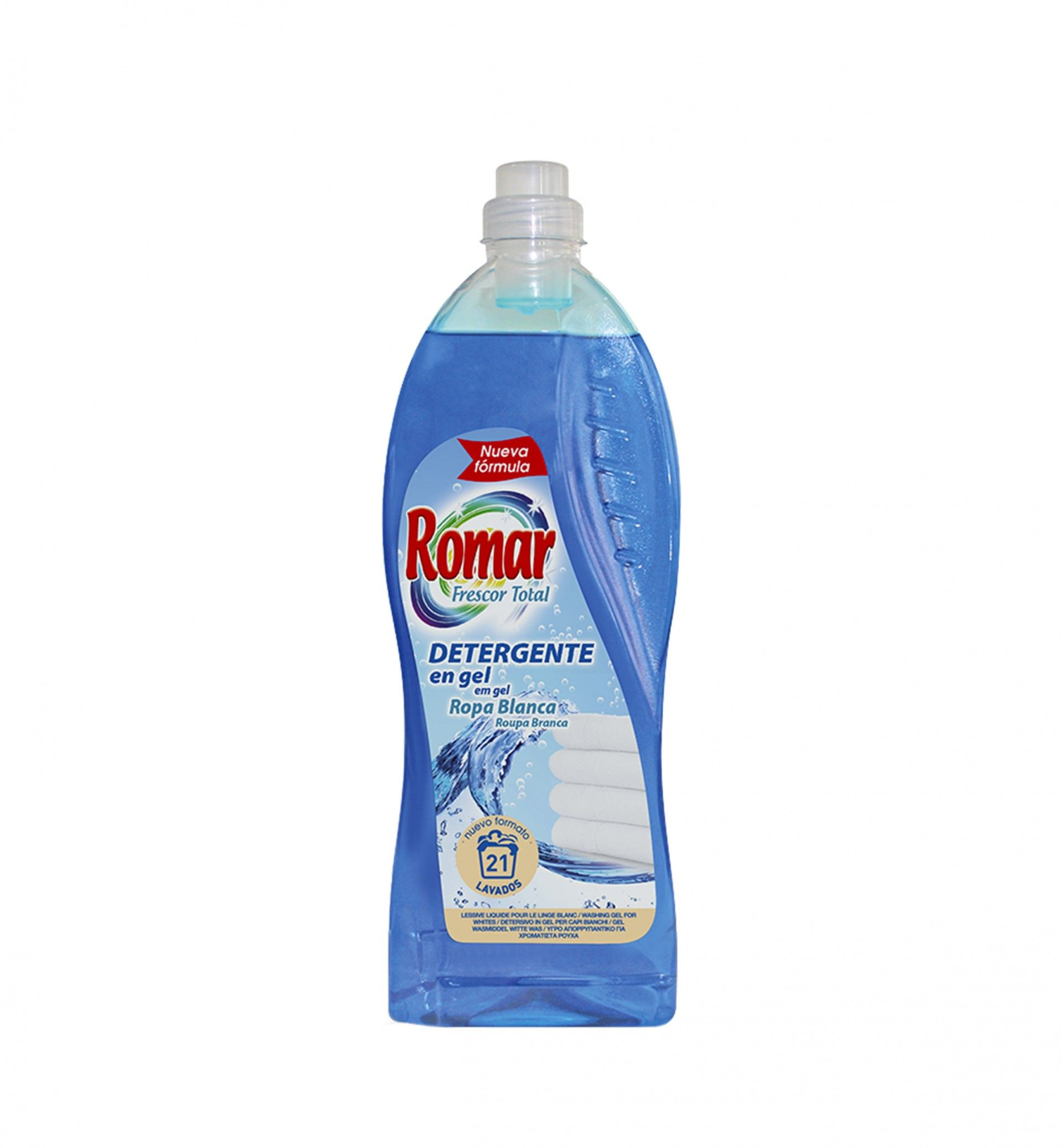 Detergente Líquido Romar Roupa Branca 1500ml