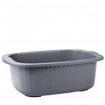 Bacia Plástica Codil Beclassic Retangular 15l 46.5X35X15.5cm Bacia Plástica Codil Beclassic Retangular 15l 46.5X35X15.5cm