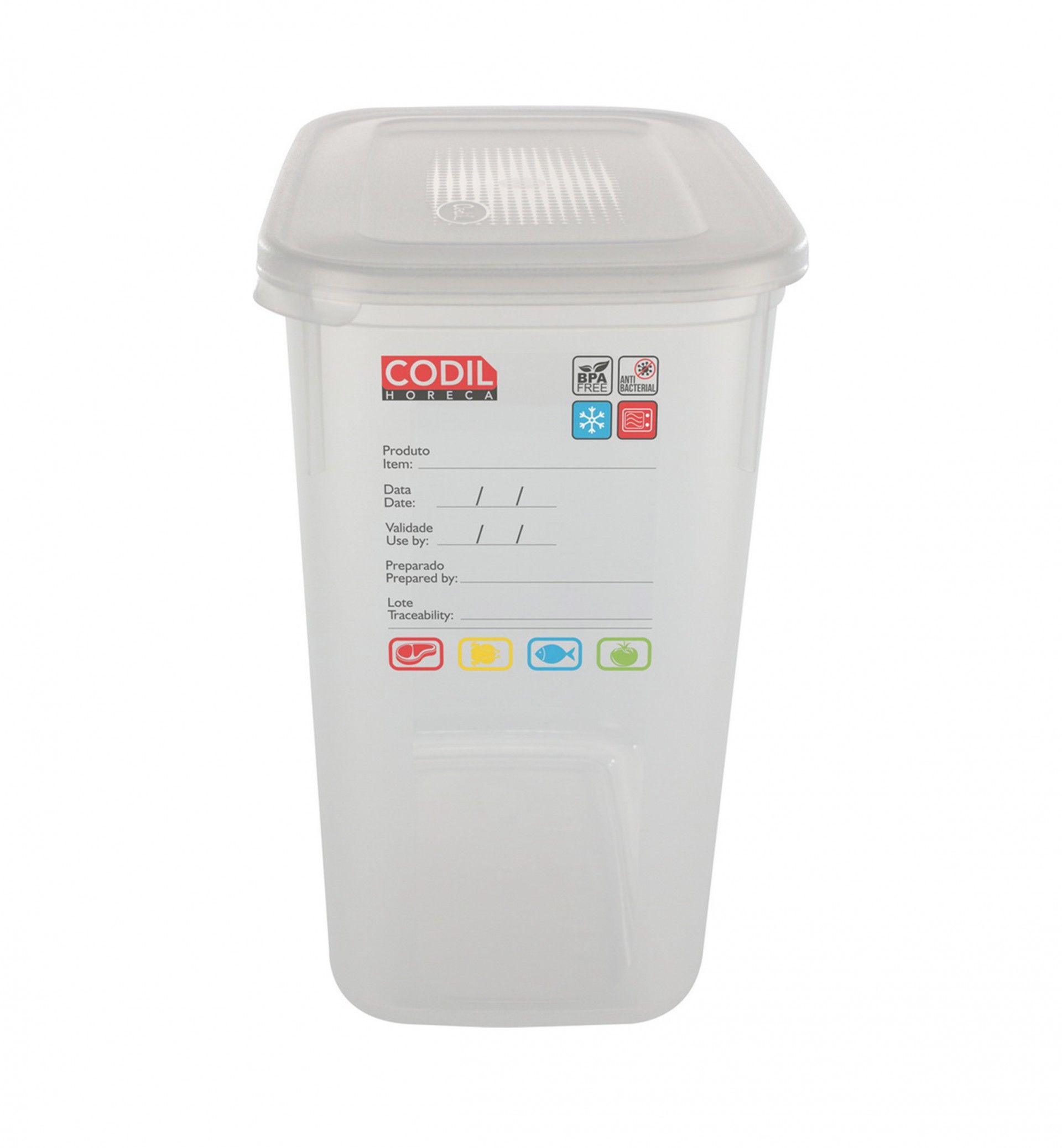 Caixa Hermética Codil Horeca 3400ml 18.8X12.4X21.3cm