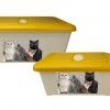 Caixa Arrumao Ugobox Gato 12L 39X29.5X17.2cm