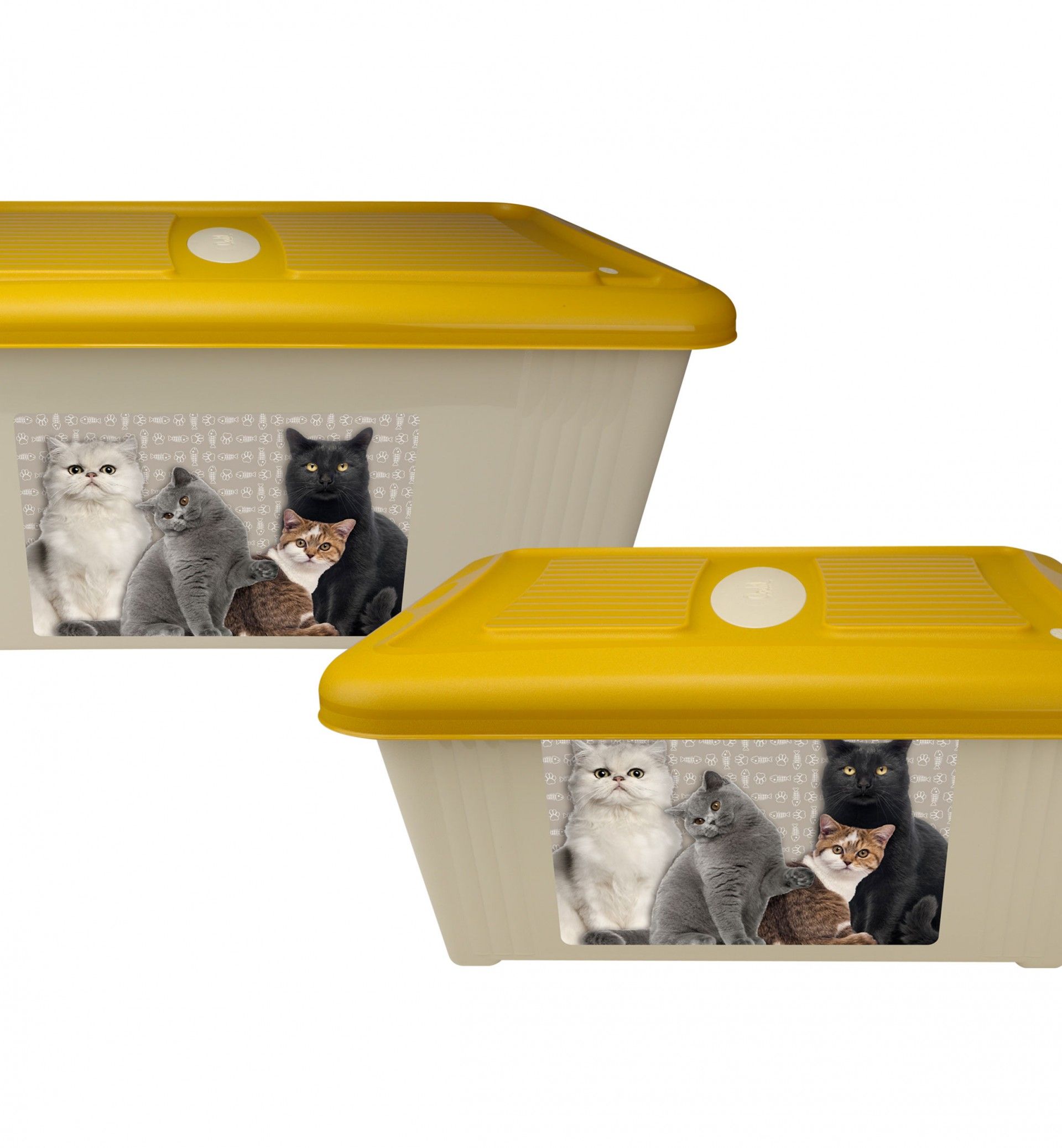 Caixa Arrumação Ugobox Gato 12L 39X29.5X17.2cm