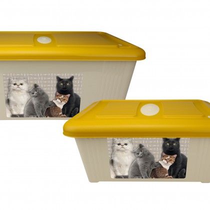 Caixa Arrumao Ugobox Gato 12L 39X29.5X17.2cm