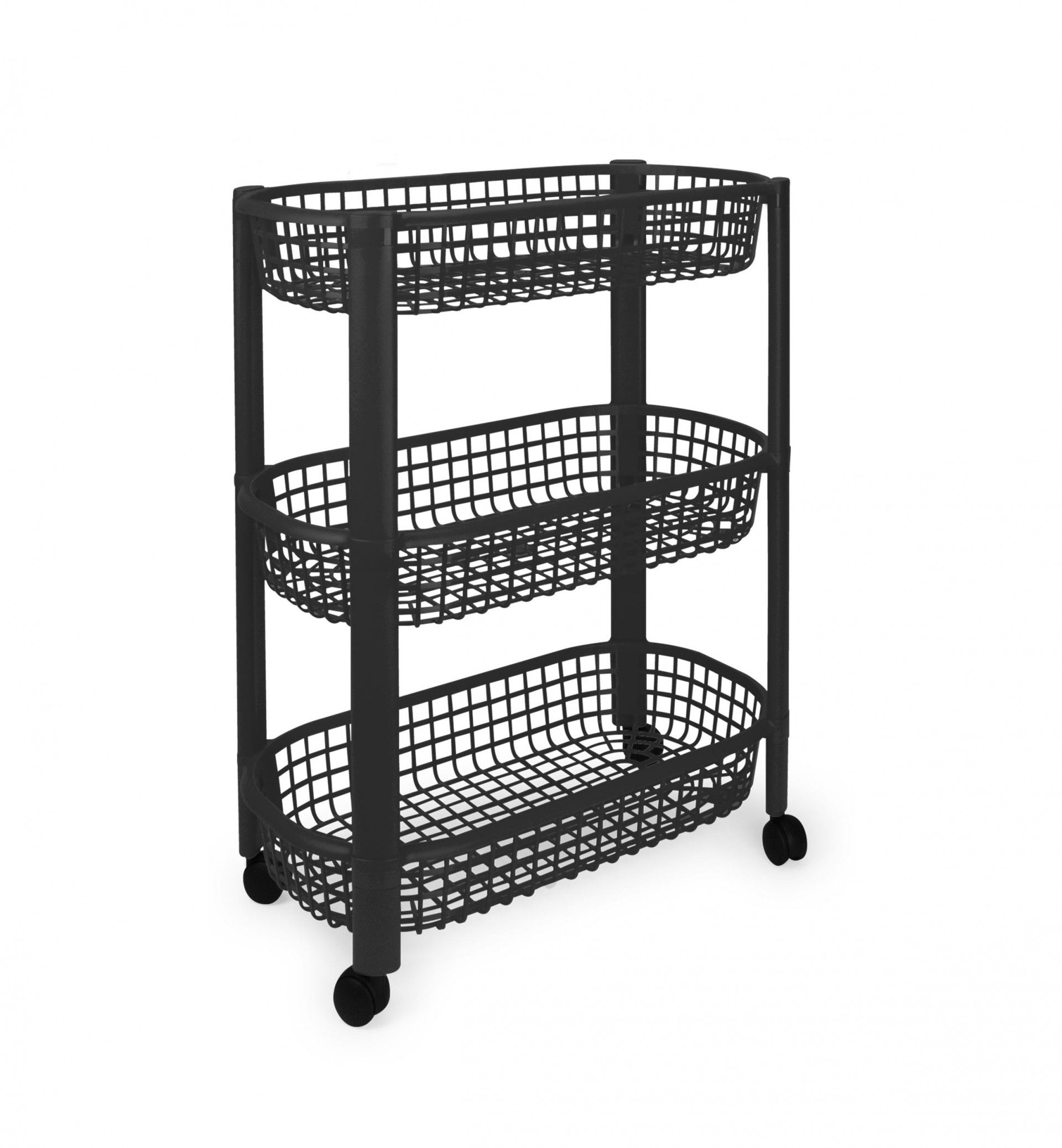Carrinho Multifunções Codil Beclassic com 3 Cestos 46.5X26X58.5cm