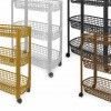 Carrinho Multifunções Codil Beclassic com 3 Cestos 46.5X26X58.5cm Carrinho Multifunções Codil Beclassic com 3 Cestos 46.5X26X58.5cm