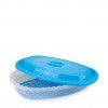 Caixa Hermtica Codil Beclassic Oval com Tampa e Rede 1500ml 28.9X18X6.9cm