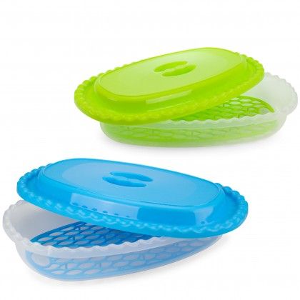 Caixa Hermtica Codil Beclassic Oval com Tampa e Rede 1500ml 28.9X18X6.9cm