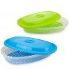 Caixa Hermtica Codil Beclassic Oval com Tampa e Rede 1500ml 28.9X18X6.9cm