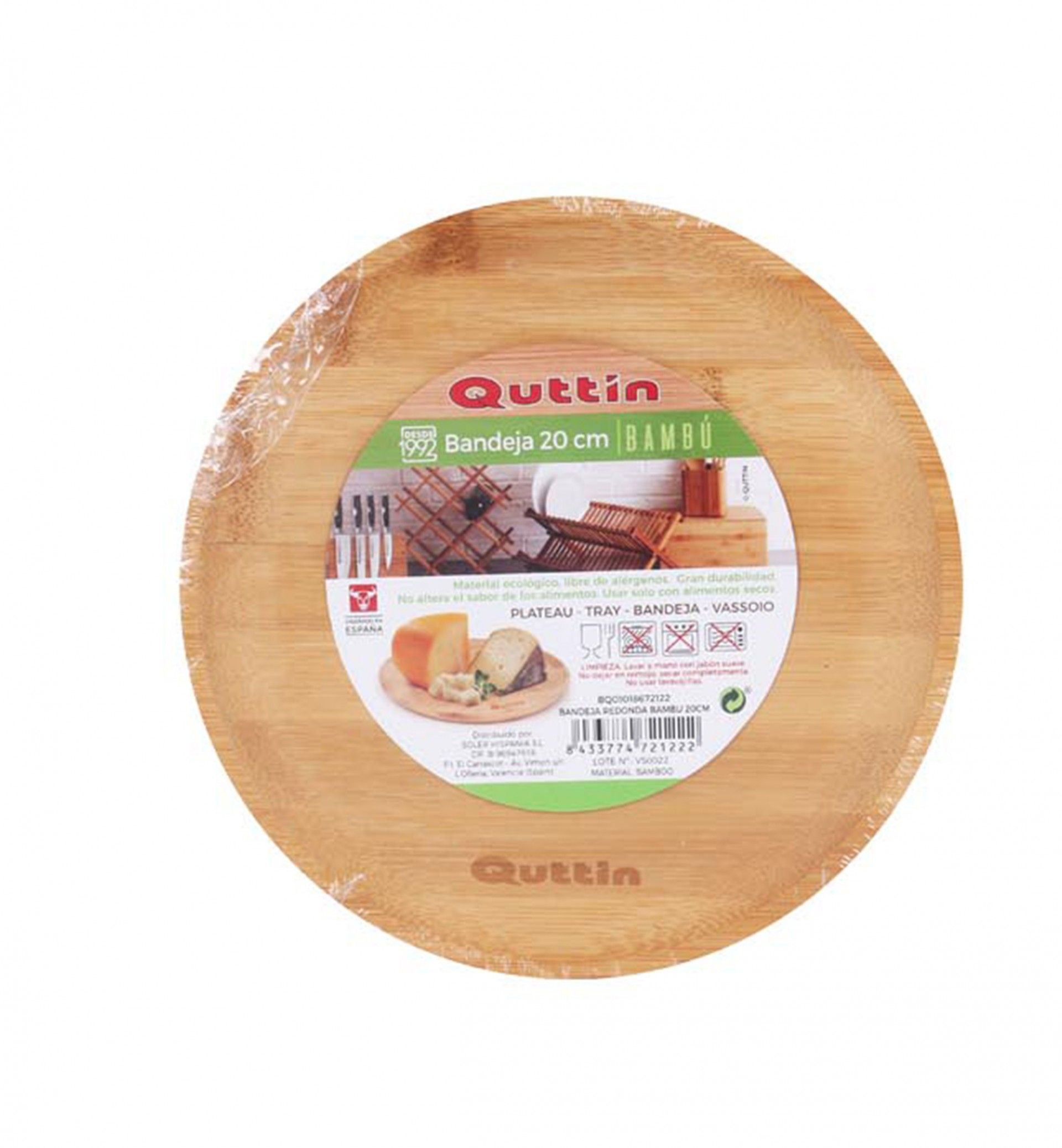 QUTTIN BANDEJA BAMBU Ø28CM BQ01018672126