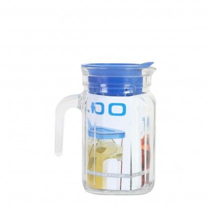IGLOO JARRO QUADRADA AZUL VIDRO 600CC 13109523-1