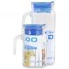 IGLOO JARRO QUADRADA AZUL VIDRO 600CC 13109523-1