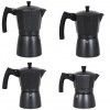 Cafeteira Italiana Induo 9 Chvenas Preta 18X11X21cm