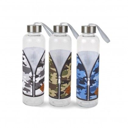 Garrafa Vidro Anna Tampa Metal 600ML