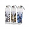 Garrafa Vidro Anna Tampa Metal 600ML