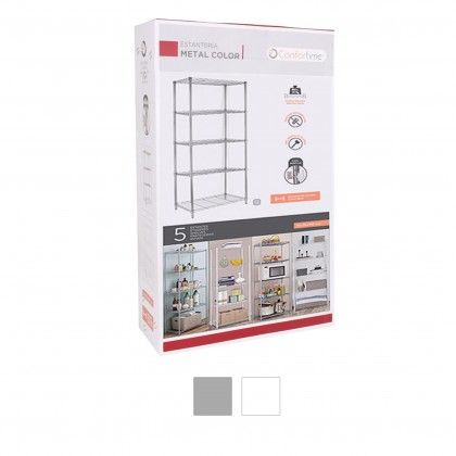 ESTANTE CROMADA 5 BANDEJAS 75X35X160CM BY01032672479 ESTANTE CROMADA 5 BANDEJAS 75X35X160CM BY01032672479