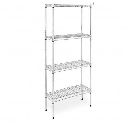 ESTANTE CROMADA 4 BANDEJAS 50X30X120CM BY01032672446 ESTANTE CROMADA 4 BANDEJAS 50X30X120CM BY01032672446