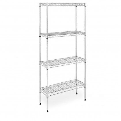 ESTANTE CROMADA 4 BANDEJAS 60X30X150CM BY01032672444 ESTANTE CROMADA 4 BANDEJAS 60X30X150CM BY01032672444