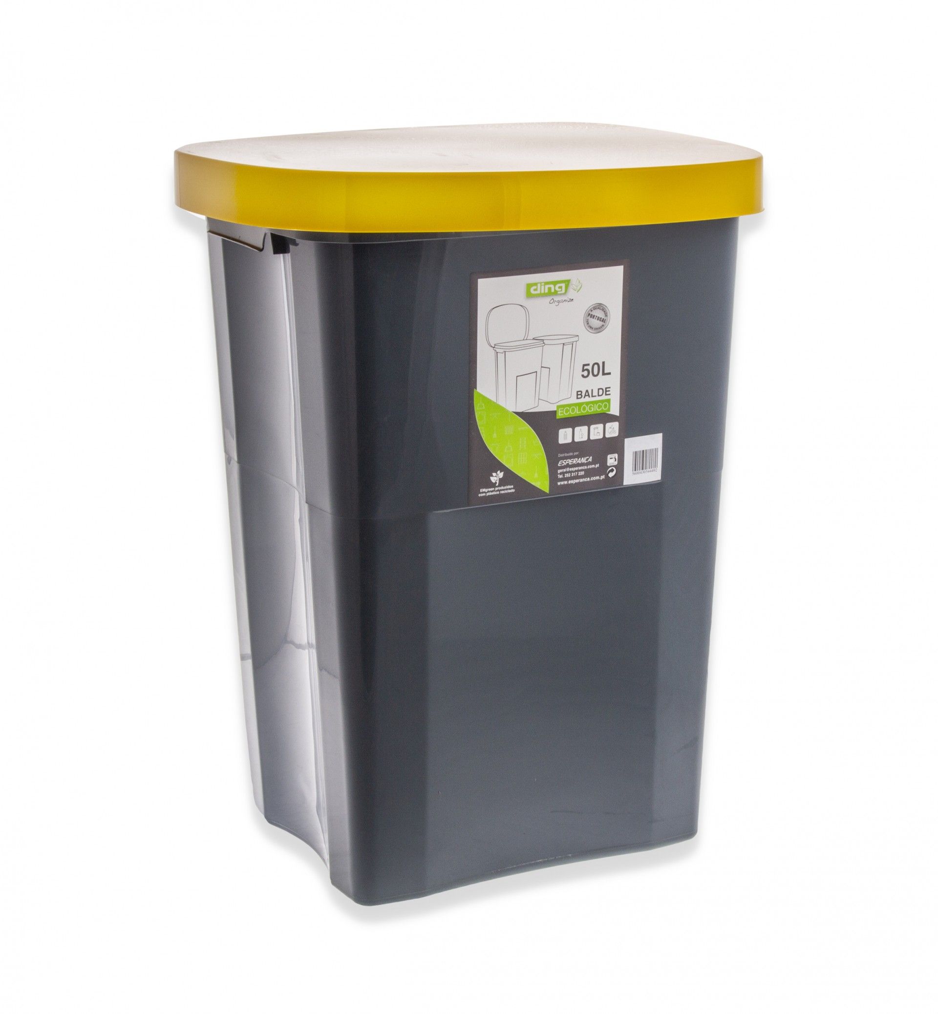 BALDE PLASTICO C/ TAMPA 50L