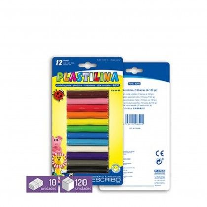 BARRAS PLASTICINA 180G PACK 12 8300 BARRAS PLASTICINA 180G PACK 12 8300