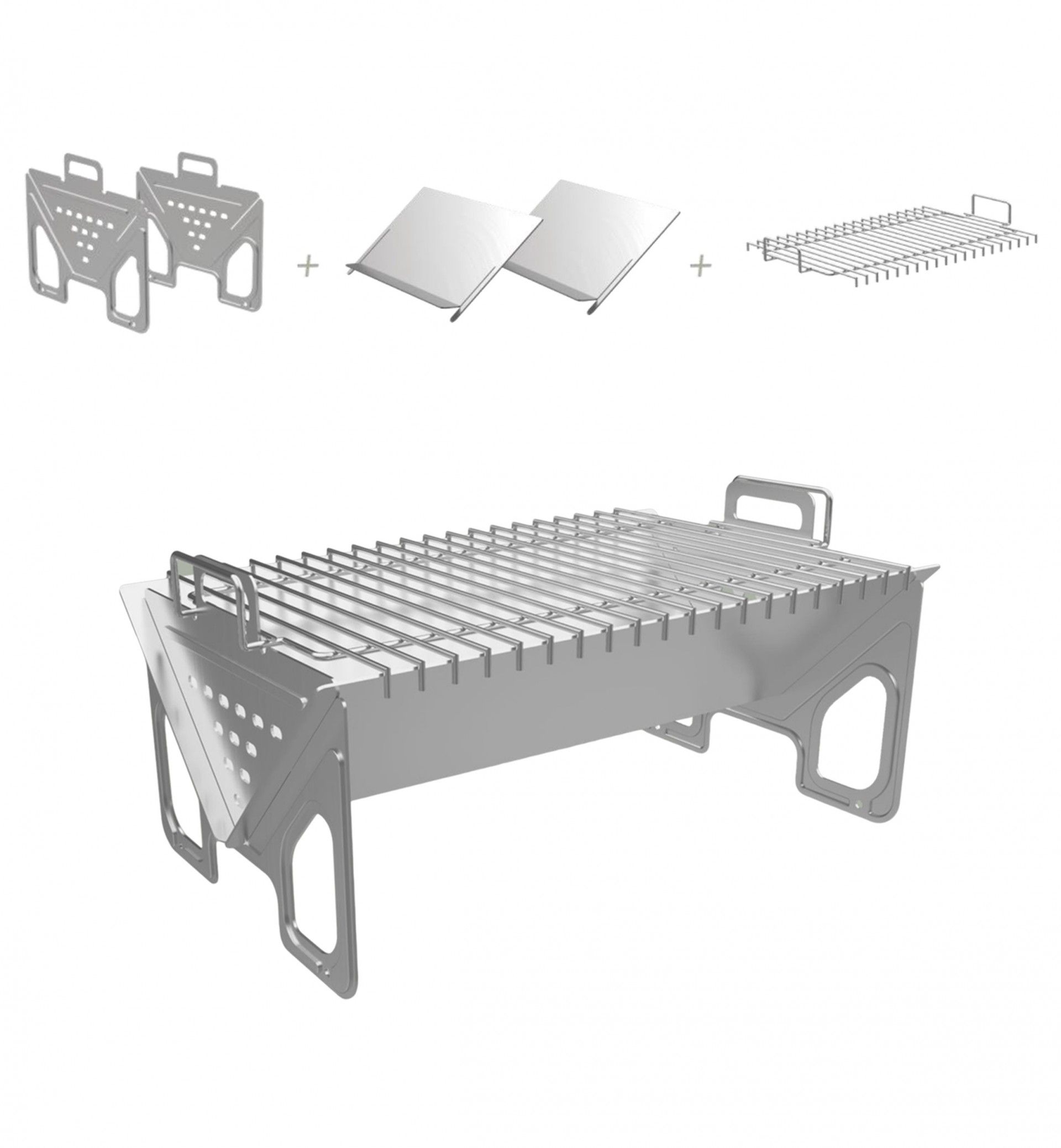 Fogareiro Inox 40X31X24cm