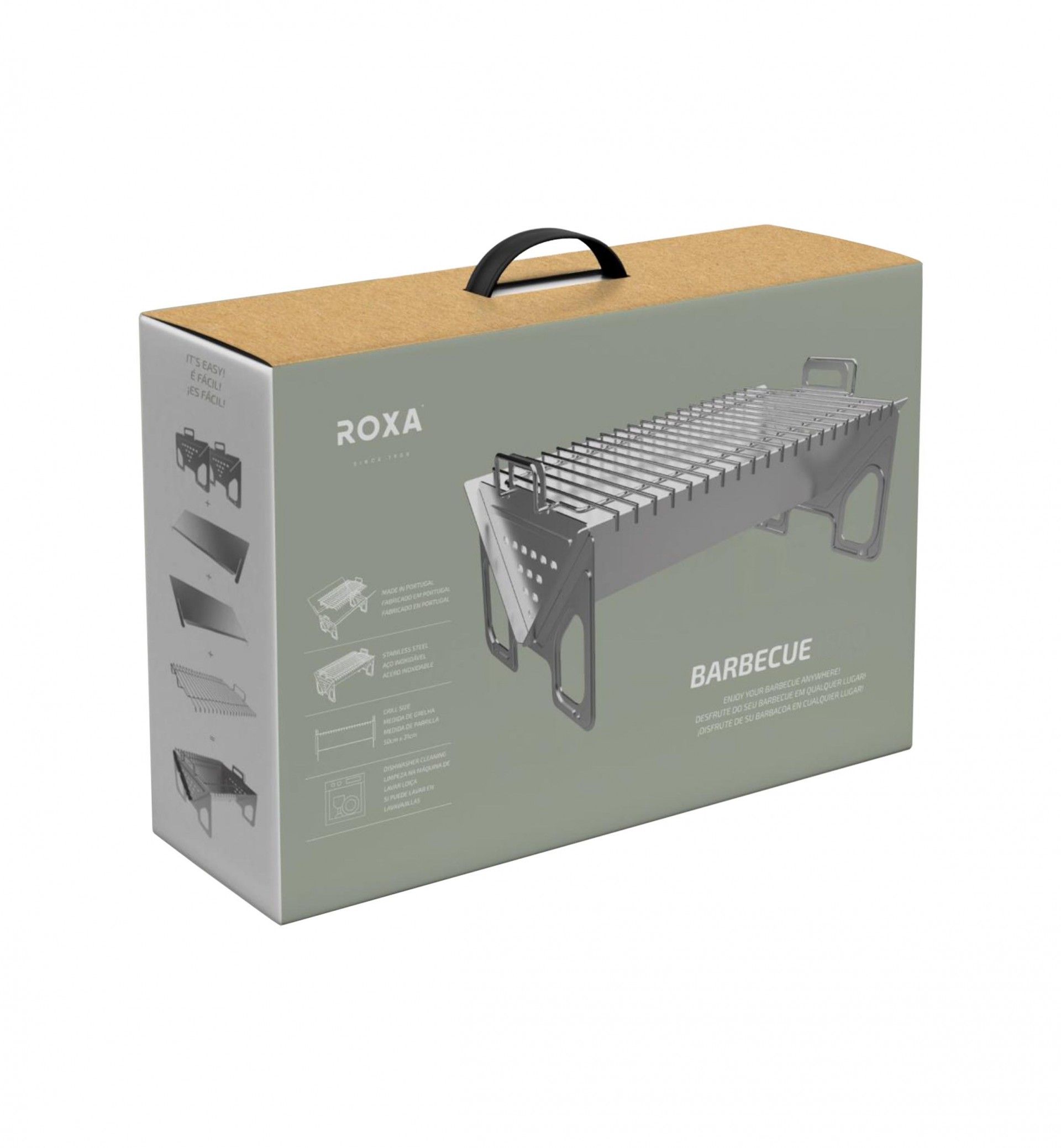 Fogareiro Inox 40X31X24cm