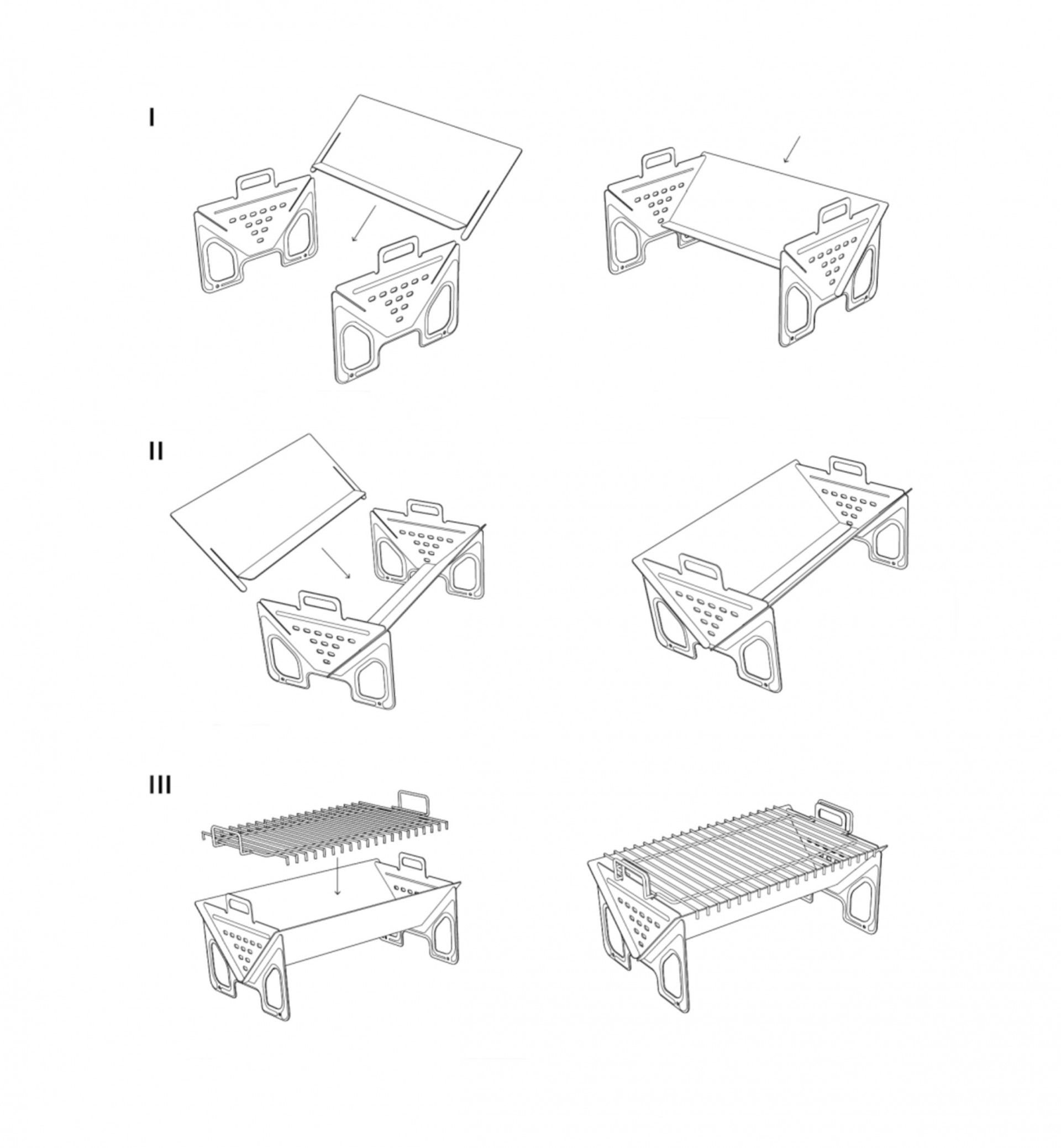 Fogareiro Ferro 40X31X24cm