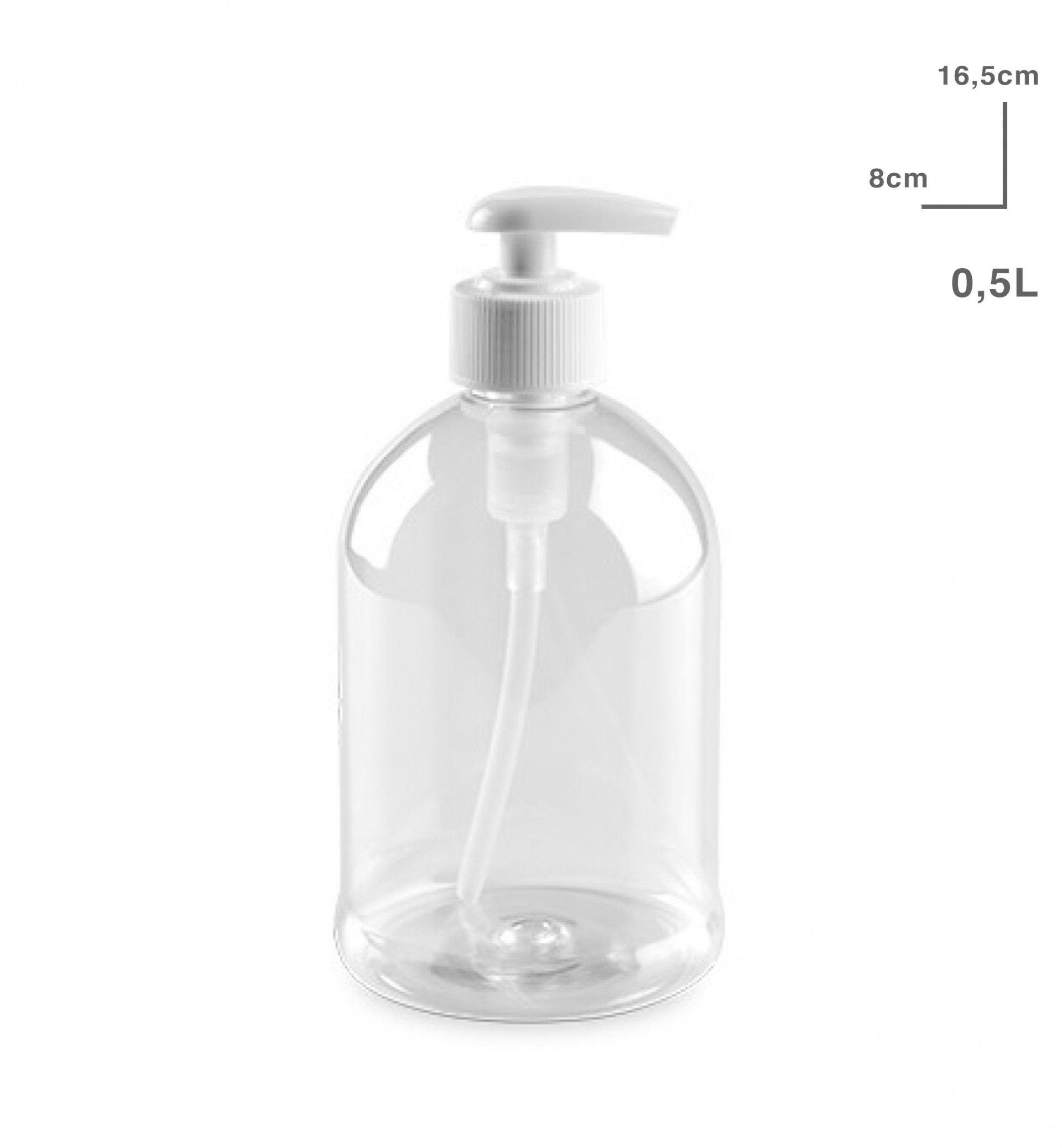 DISPENSADOR 0.5L Ø8X16.5CM 21111