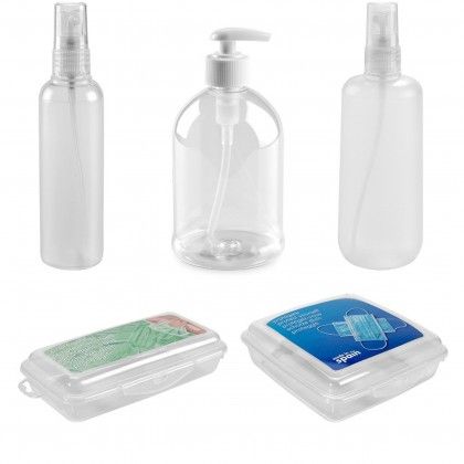 Caixa Máscara Sanitária Plástico Incolor 18X31X14.5cm Caixa Máscara Sanitária Plástico Incolor 18X31X14.5cm