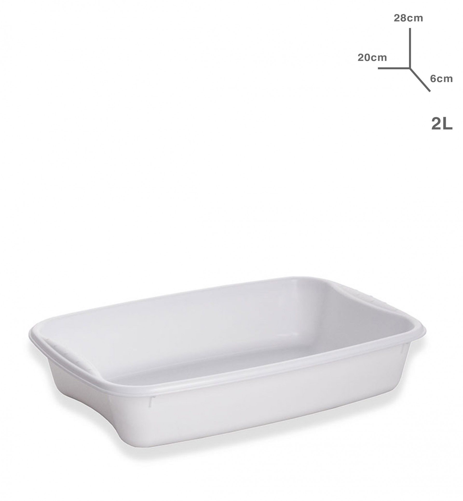 PALMA TABULEIRO PLÁSTICO 2L 28X20X6CM 16140