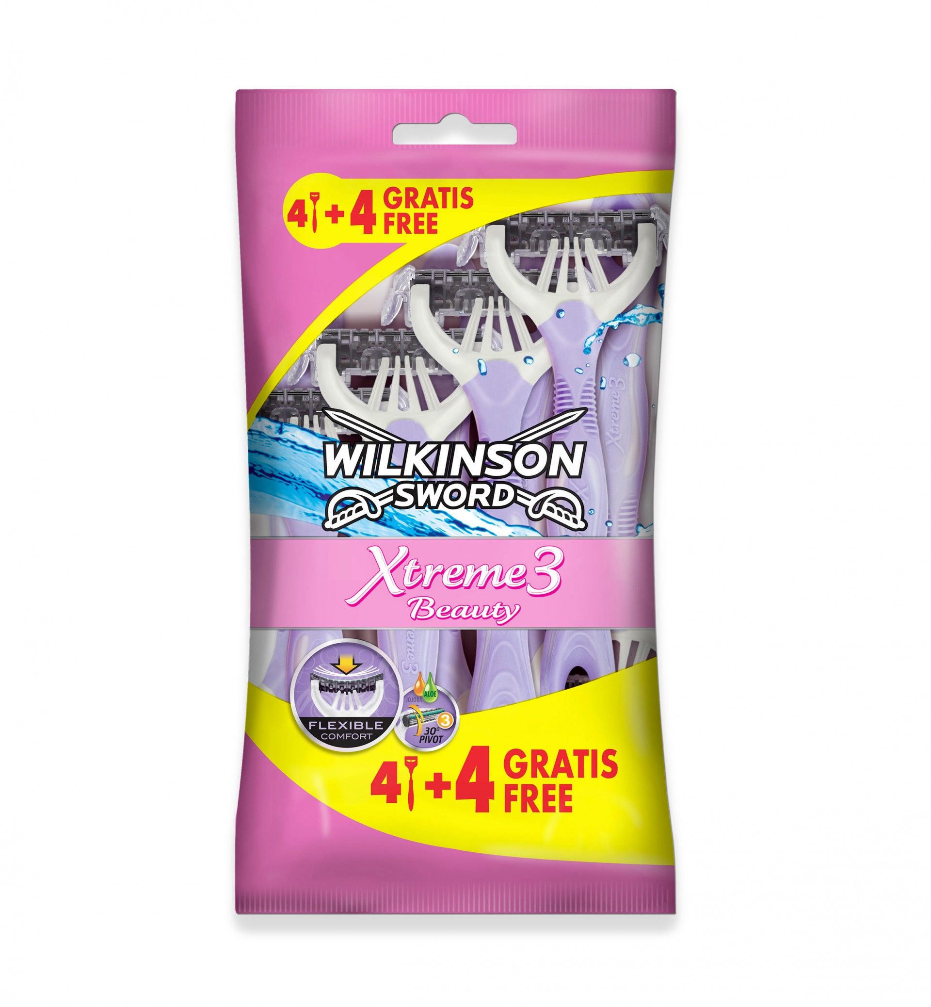 XTREME3 BEAUTY MÁQUINA DESCARTÁVEL PACK 4+4