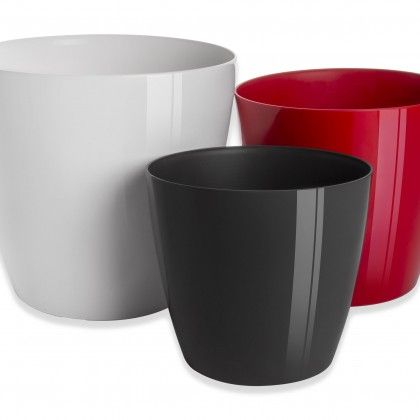 Vaso San Remo Com Rodas 30X27.3cm 14.5L Tortora