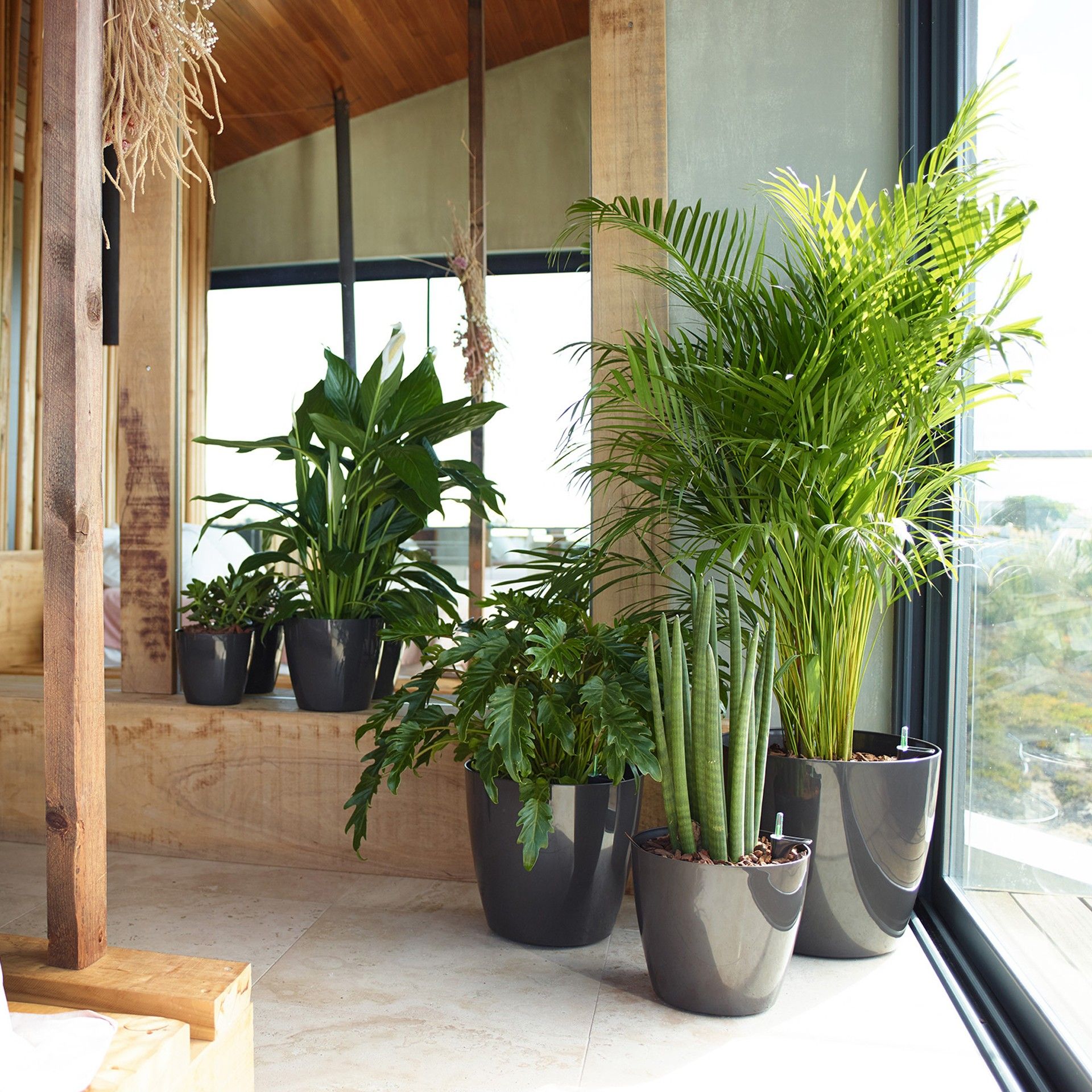 Vaso San Remo Com Rodas Ø30X27.3cm 14.5L Tortora