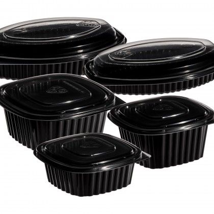 Caixa Take Away 425ml 13.7X13.7X4.5cm Pack 100