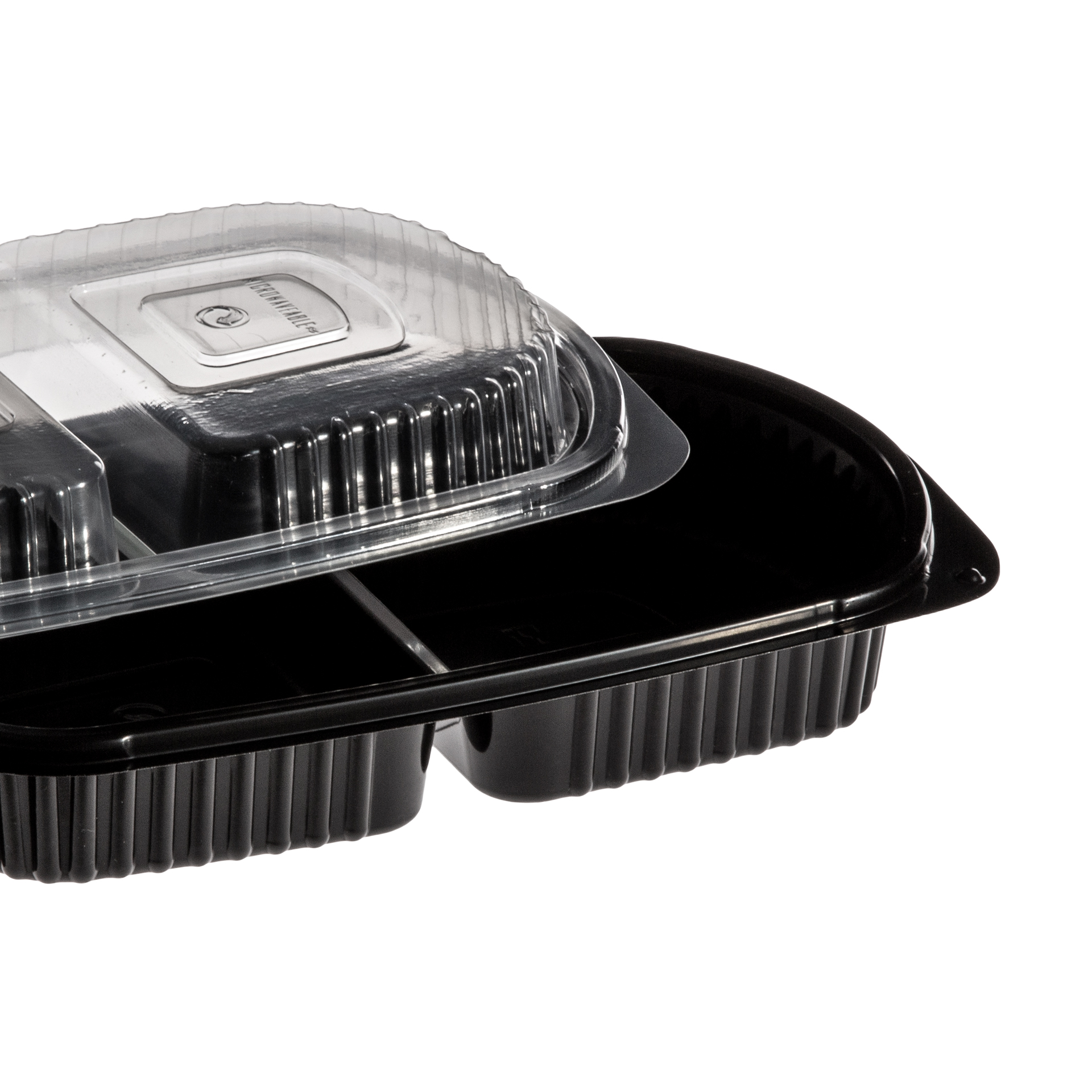 Caixa Take Away 2 Divisões 50/50 23.5X14.5X3.5cm Pack 100